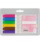 Zig Wink of Stella Glitter PEN Markers 6 Pack 0.8mm